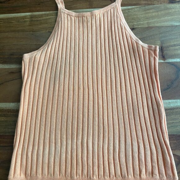Twik Orange Ribbed Tank top Size M - Picture 3 of 4